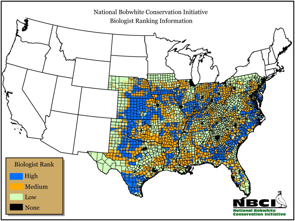 Map for Northern Bobwhite