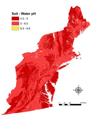 Soil, pH, Northeast