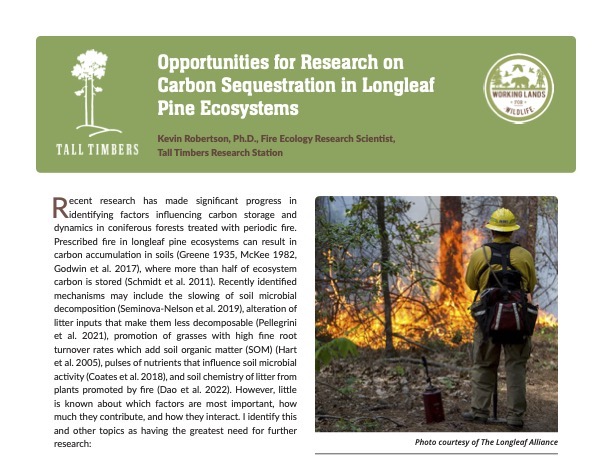 Prescribed Burning newsletter fact sheet.